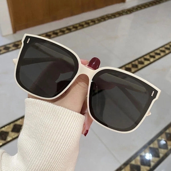 Vintage Style Geometric Ac Square Full Frame Women'S Sunglasses