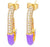 Fashion Geometric Plating Copper Zircon Copper Earrings