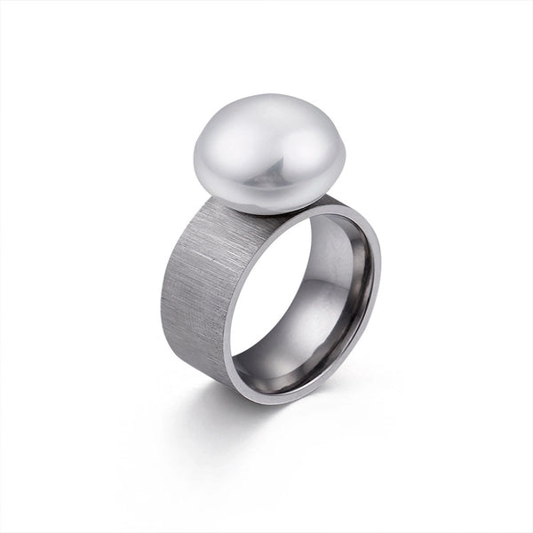 Fashion Water Droplets 304 Stainless Steel Titanium Steel No Inlaid 18K Gold Plated Plating