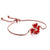 Red Heart-Shaped Stainless Steel Bracelet