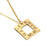 Fashion Letter Titanium Steel 18K Gold Plated Plating Pendant Necklace