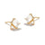 1 Pair Minimalist Geometric Plating Copper Ear Studs