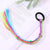 Fashion Children'S Colored Hair Rope Colorful Gradient Wig Twist Braid Rubber Band Hair Tie