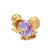 Animal Brass Gem Copper Earrings