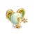Animal Brass Gem Copper Earrings