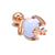 Animal Brass Gem Copper Earrings