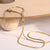 Minimalist Snake Chain Stainless Steel 18K Gold Plated Plain Chain Necklace