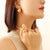 Fashion Geometric Plating 304 Stainless Steel Titanium Steel No Inlaid 18K Gold Plated Earrings