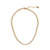 Minimalist Twist 304 Stainless Steel 18K Gold Plated Plating Necklace