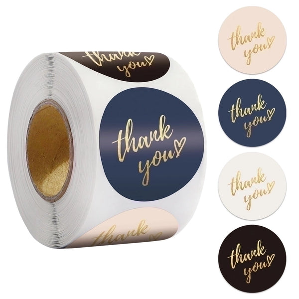 Fashion Circle Rolls Hot Stamping Label Sticker 1 Inch