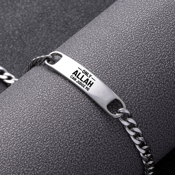 Muslim Allah Letter Stainless Steel Id Bracelet
