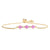 Fashion Copper Plating 18K Gold Zircon Dripping Oil Fatima Hand Adjustable Bracelet