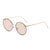 Fashion Round Frame Metal Temple Street Shot Hip Hop Sunglasses