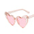 Heart-Shaped Frame Sunglasses New Fashion Sunglasses Fluorescent Sunglasses