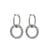 Fashion Round Star Copper Earrings Hollow Out Inlay Zircon Copper Earrings