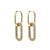 Fashion Round Star Copper Earrings Hollow Out Inlay Zircon Copper Earrings