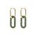 Fashion Round Star Copper Earrings Hollow Out Inlay Zircon Copper Earrings