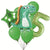 Birthday Dinosaur Number Star Aluminum Film Party Balloon