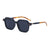 Unisex Fashion Gradient Color Pc Square Metal Sunglasses