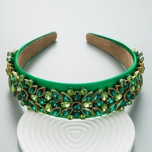 Women'S Glam Geometric Artificial Crystal Rhinestones Hair Band