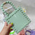 Women'S Mini All Seasons Pvc Solid Color Fashion Square Open Handbag