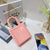 Women'S Mini All Seasons Pvc Solid Color Fashion Square Open Handbag