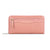 Women'S Spring&Summer Pu Leather Solid Color Fashion Square Zipper Long Wallet