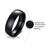 Minimalist Heart Shape Titanium Steel Rings Inlay Zircon Stainless Steel Rings