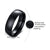 Minimalist Heart Shape Titanium Steel Rings Inlay Zircon Stainless Steel Rings