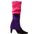 Women'S Fashion Stripe Solid Color Acrylic Jacquard Over The Knee Socks