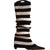 Women'S Fashion Stripe Solid Color Acrylic Jacquard Over The Knee Socks