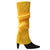 Women'S Fashion Stripe Solid Color Acrylic Jacquard Over The Knee Socks