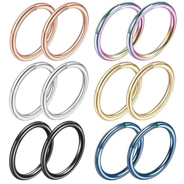 Minimalist Round Stainless Steel Plating Nose Ring 1 Piece