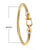 Fashion Geometric Titanium Steel Plating Artificial Diamond Bangle