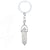 Retro Geometric Alloy Plating Natural Stone Women'S Bag Pendant Keychain