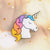 Cute Pin Rainbow Moon Unicorn Arylic Girl'S Brooches