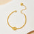 Copper Cable Chain Heart Shape Bracelets