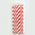 100 Pieces Birthday Fashion Stripe Paper Straw 1 Piece