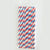 100 Pieces Birthday Fashion Stripe Paper Straw 1 Piece