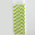 100 Pieces Birthday Fashion Stripe Paper Straw 1 Piece