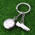 Fashion Football Alloy Unisex Bag Pendant Keychain 1 Piece