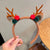 Christmas Christmas Wind Christmas Women'S Christmas Bell Flakes Elk Headdress