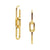 1 Pair Minimalist Geometric Plating 201 Stainless Steel Gold Plated Stainless Steel Earrings