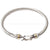 Fashion Geometric Titanium Steel Plating Artificial Diamond Bangle