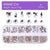 Fashion Candy Bottoming Drill Nail Decoration Accessories 1 Set
