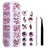 Fashion Candy Bottoming Drill Nail Decoration Accessories 1 Set