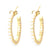 Fashion Geometric Copper Inlay Artificial Pearls Zircon Earrings 1 Pair