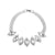 Silver Plated Inlay Water Droplets Flower Rhinestones Zircon Bracelets Earrings Necklace