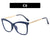 Cross-Border Cat Eye Mi Nail Glasses Frame 2023 New Anti-Blue Light Fashion Plain Glasses Women'S Ins Trendy Large Frame Glasses