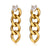 1 Pair Minimalist Geometric Plating 201 Stainless Steel Gold Plated Stainless Steel Earrings